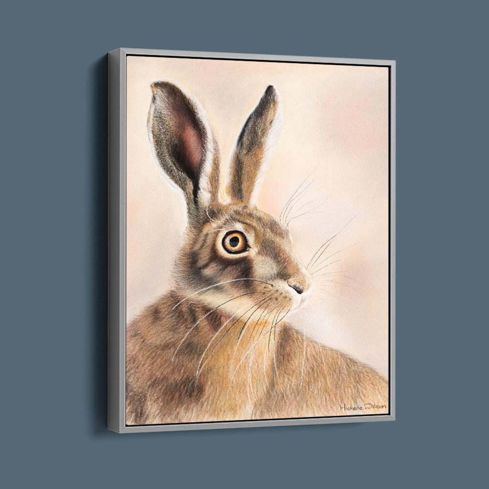 Wild Rust Hare Canvas