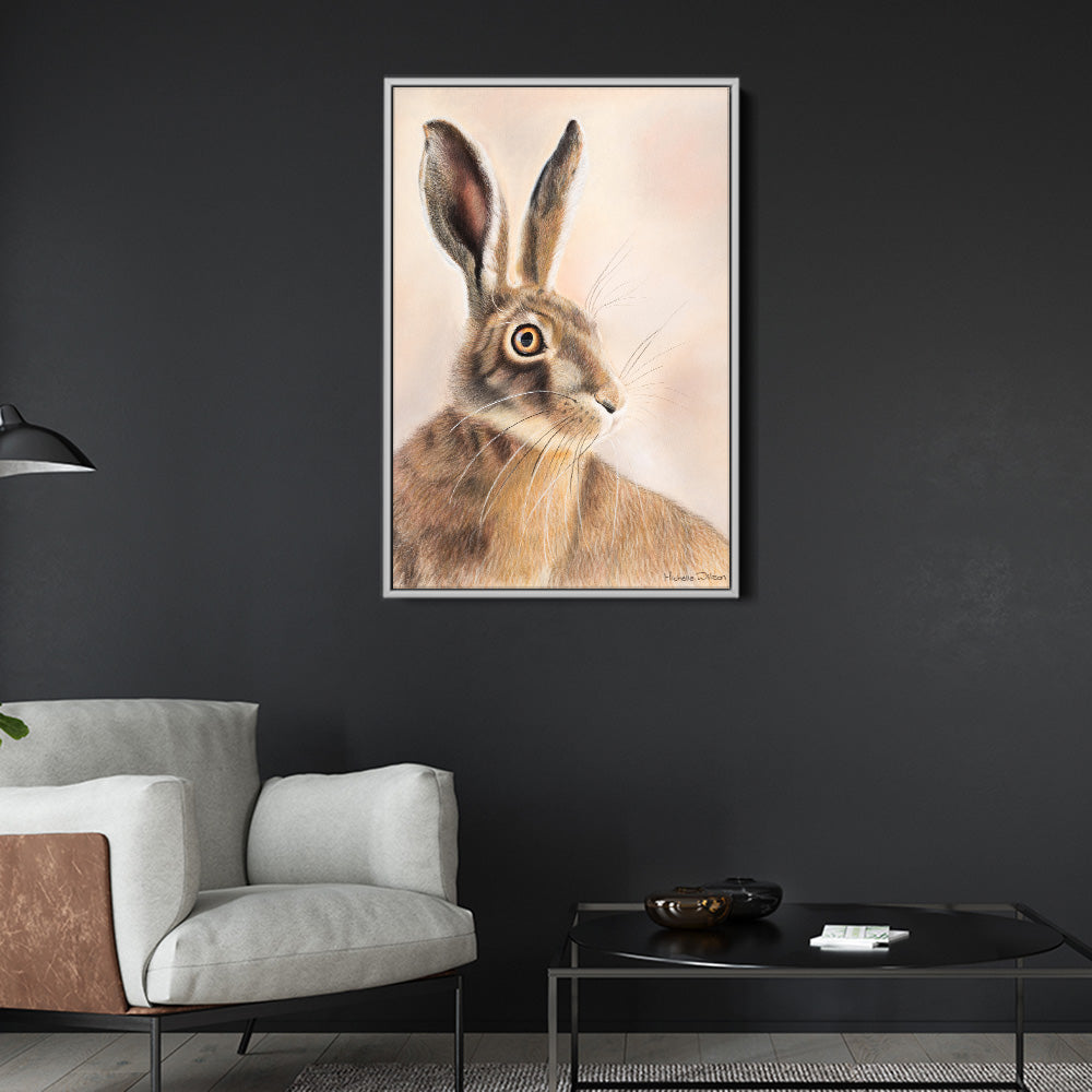 Wild Rust Hare Canvas