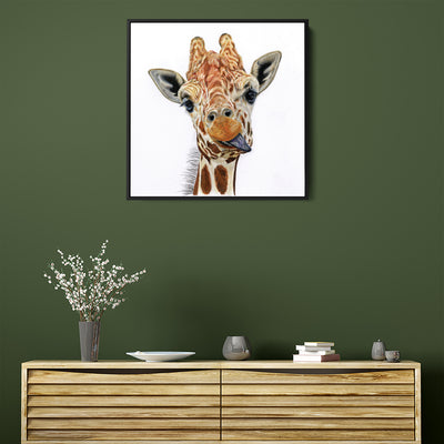 Cheeky Giraffe Canvas