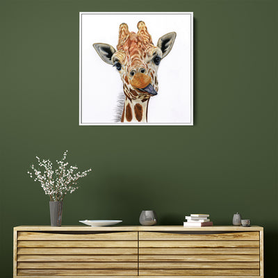 Cheeky Giraffe Canvas