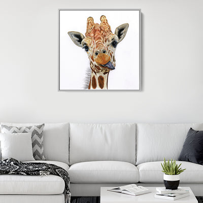 Cheeky Giraffe Canvas