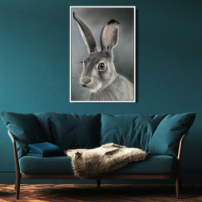 The Green Hare Canvas