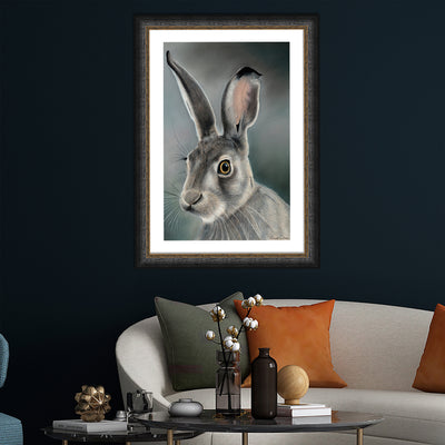 The Green Hare Framed