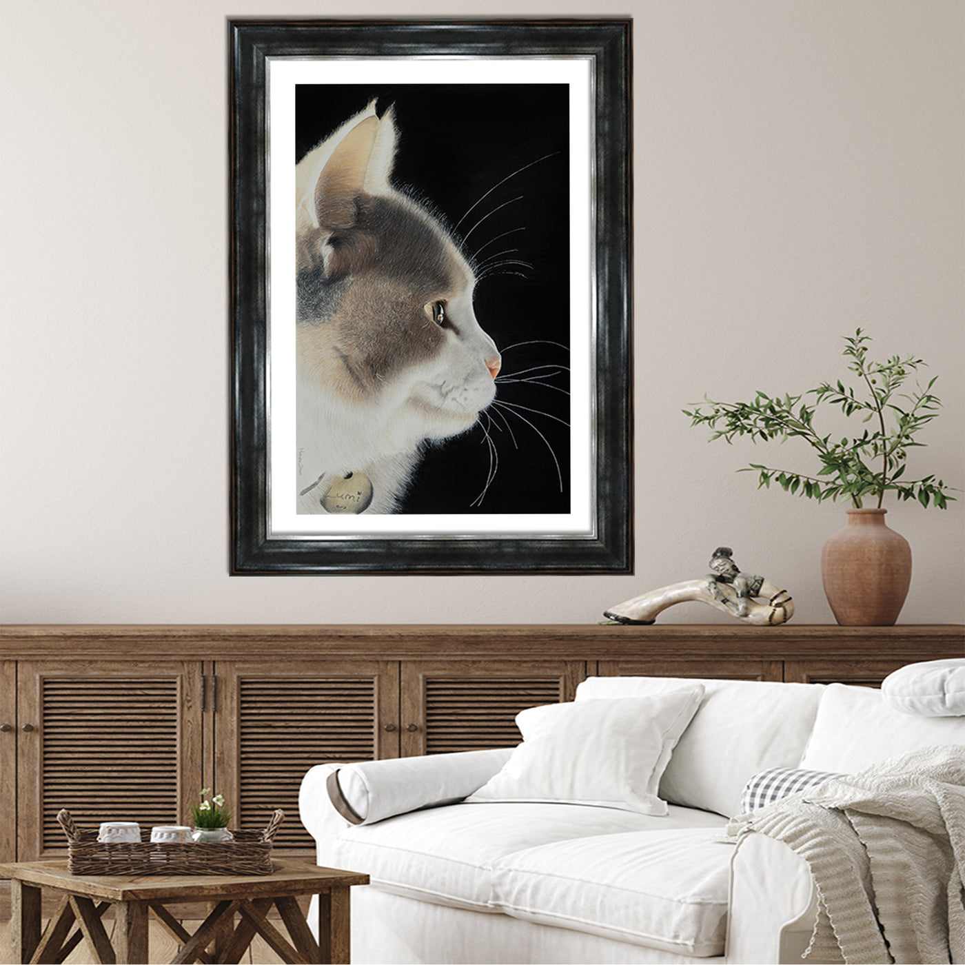 Lumi The Cat Framed