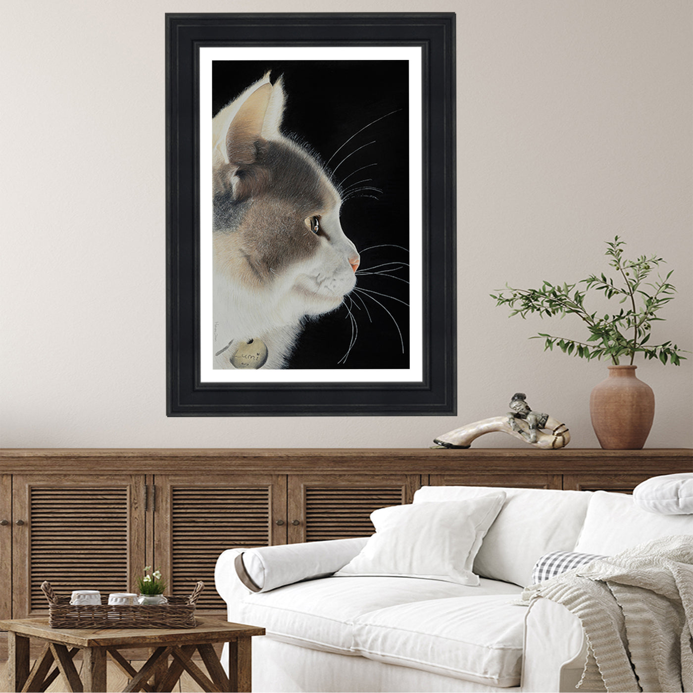 Lumi The Cat Framed