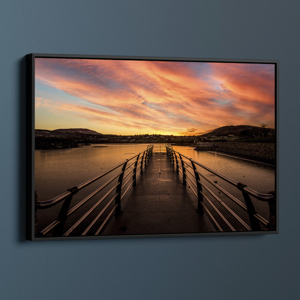 Camlough Lake At Dusk