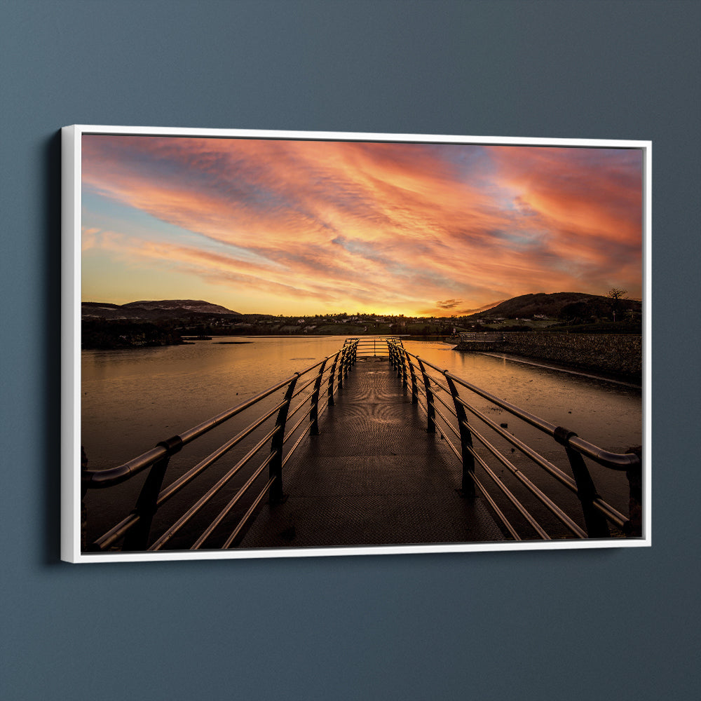 Camlough Lake At Dusk